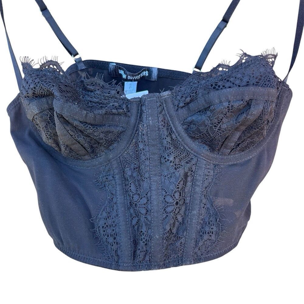 Urban Outfitters Pull Over Corset Top Size S Black NWT New With Tags